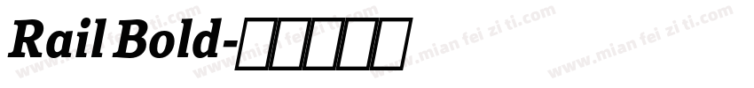 Rail Bold字体转换